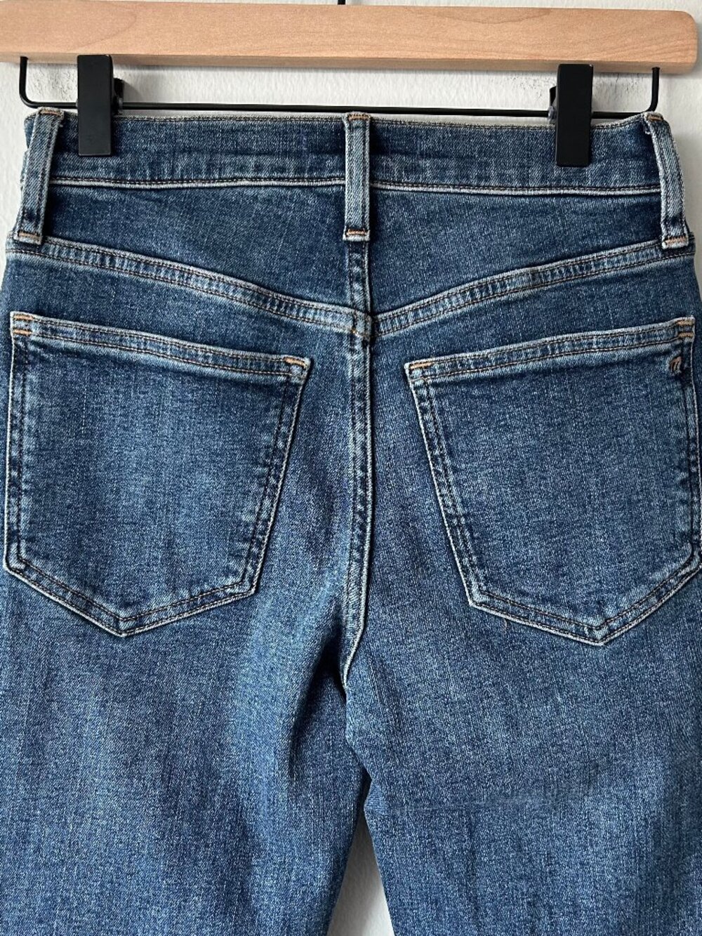 Madewell Skinny Flare Jeans Women 25P Petite High Rise Medium Wash - Picture 5 of 10